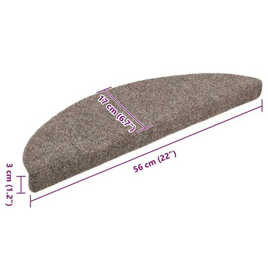 Trapmatten Zelfklevend Beige 20 56 x 17 x 3 cm