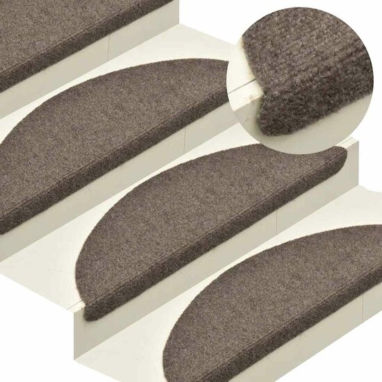 Trapmatten Zelfklevend Kleurig Cr&egrave;me 30 56 x 17 x 3 cm