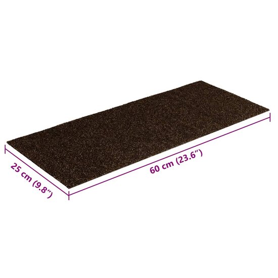 Trapmatten Zelfklevend 60X25 Cm Rechthoekig 30 Bruin