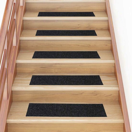 Trapmatten Zelfklevend Rechthoekig 30 76 x 20 cm Zwart
