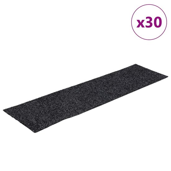 Trapmatten zelfklevend 30 st 76x20 cm rechthoekig grijs