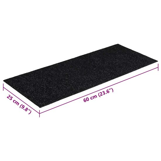 Trapmatten Zelfklevend 60X25 Cm Rechthoekig 30 Zwart