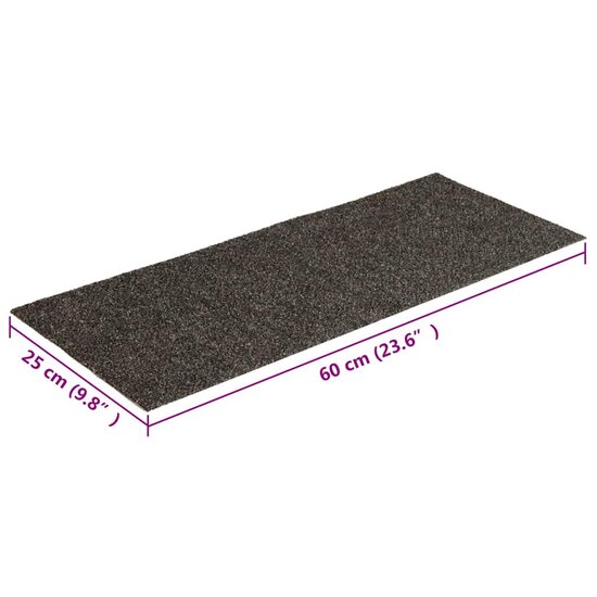 Trapmatten Zelfklevend 60X25 Cm Rechthoekig 30 Antraciet