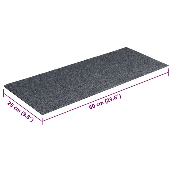 Trapmatten Zelfklevend 60X25 Cm Rechthoekig 30 Lichtgrijs