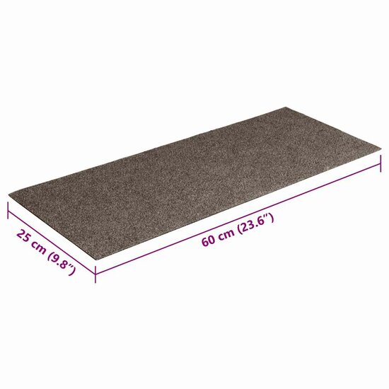 Trapmatten Zelfklevend 60X25 Cm Rechthoekig Kleurig 30 Cr&egrave;me