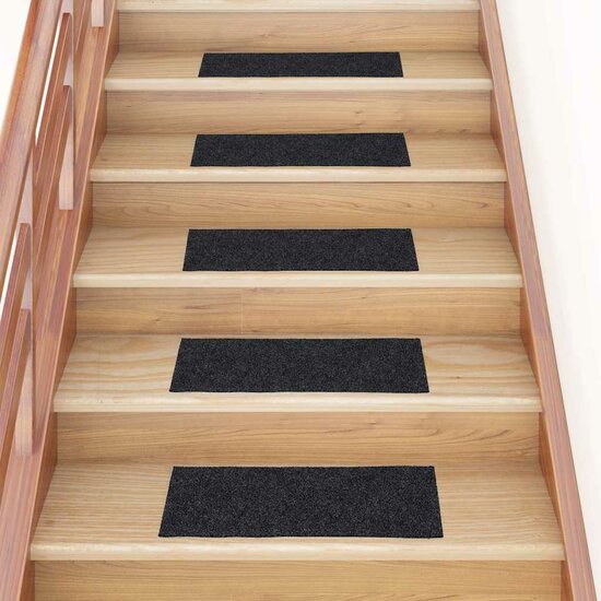 Trapmatten Zelfklevend 60X25 Cm Rechthoekig 30 Grijs