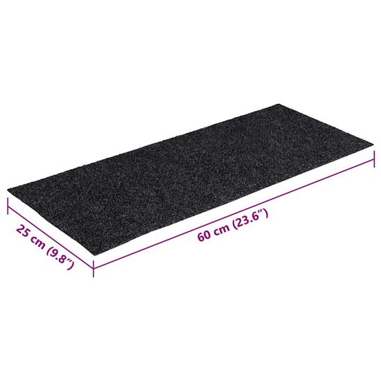 Trapmatten Zelfklevend 60X25 Cm Rechthoekig 30 Grijs