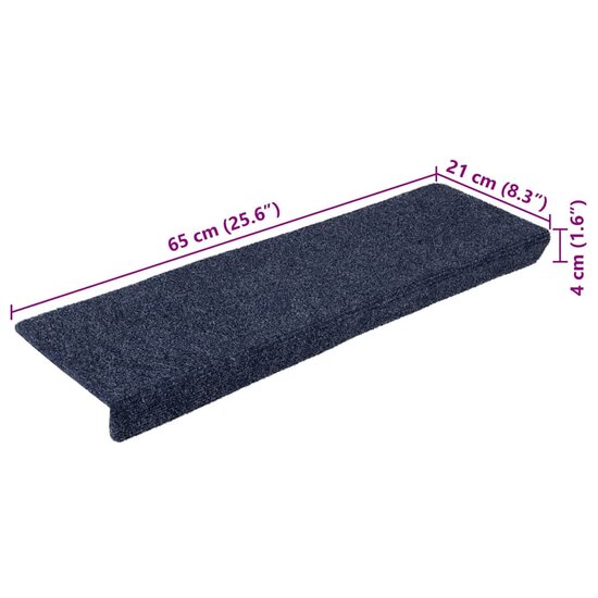 Trapmatten zelfklevend 20 st 65x21x4 cm antracietkleurig