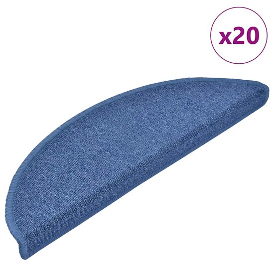 Trapmatten 20 st 56x17x3 cm blauw