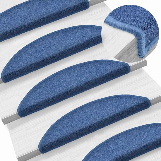 Trapmatten 20 st 56x17x3 cm blauw