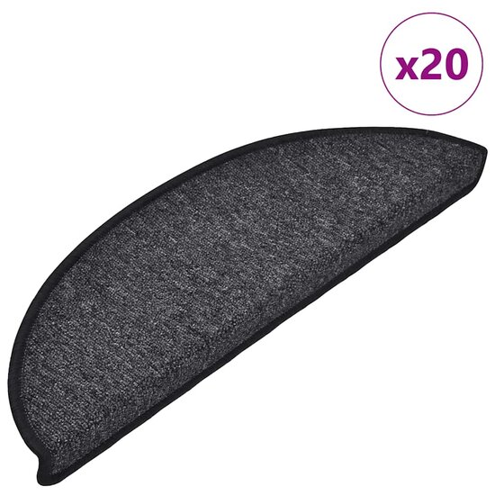 Trapmatten 20 st 56x17x3 cm antracietkleurig