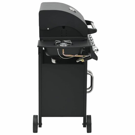 Gasbarbecue 4+1 Kookzone Staal Zwart