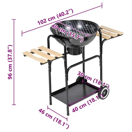 Kolenbarbecue Louisiana &Oslash;44 Cm