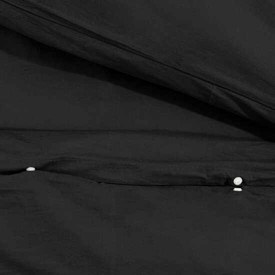 Dekbedovertrekset 260x220 cm katoen zwart