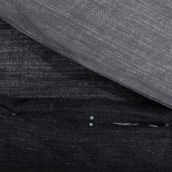 Dekbedovertrekset 220x240 cm katoen donkergrijs