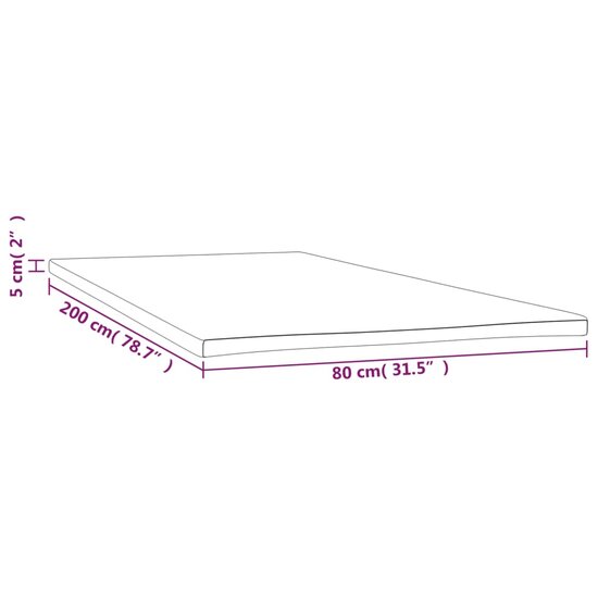Dekmatras 80x200x5 cm