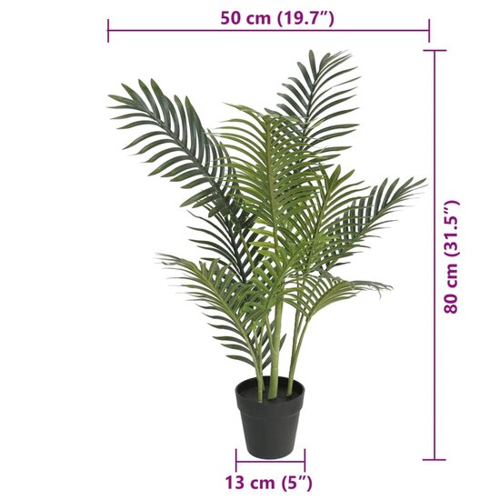 Kunstpalmboom Polypropeen Groen 80 cm