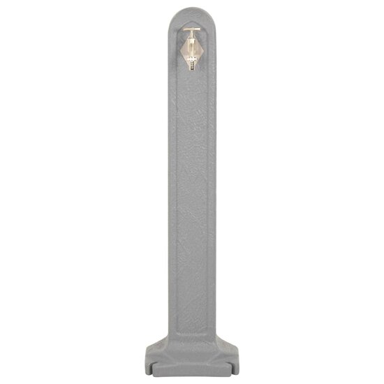 Waterzuil met kraan steen-look lichtgrijs
