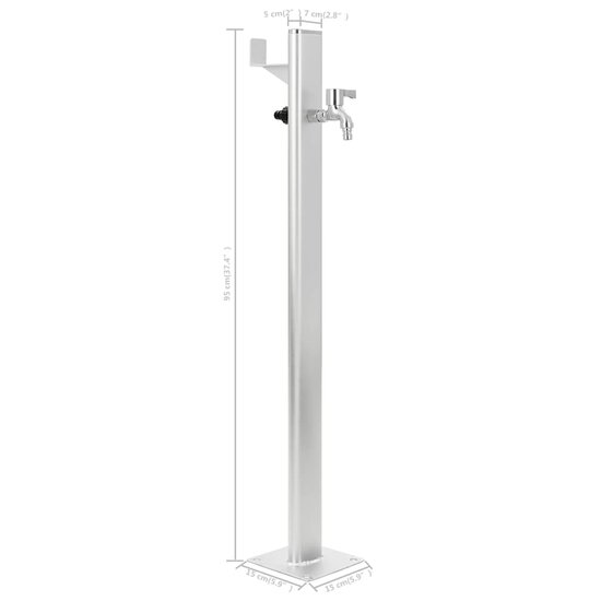 Tuinwaterkolom 95 Cm Aluminium