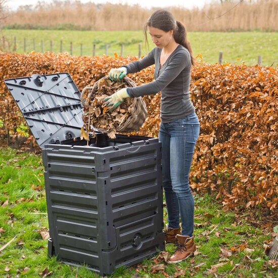 Compostbak 300 L zwart