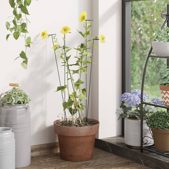 Plantenstaken Staal Donkergroen 61 cm