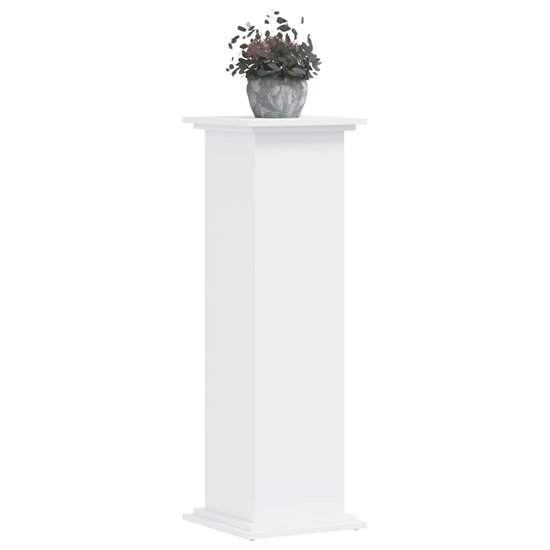 Plantenstandaard Bewerkt Hout 33 x 33 x 100 cm Wit