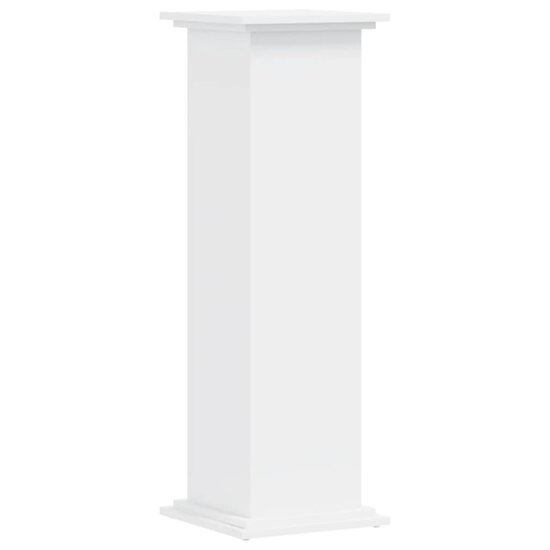 Plantenstandaard Bewerkt Hout 33 x 33 x 100 cm Wit