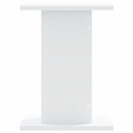 Plantenstandaards 2 St Bewerkt Hout 30 x 30 x 40 cm Wit