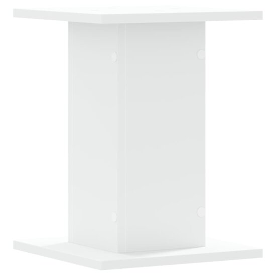 Plantenstandaards 2 St Bewerkt Hout 30 x 30 x 40 cm Wit