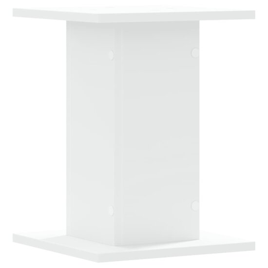 Plantenstandaards 2 St Bewerkt Hout 30 x 30 x 40 cm Wit