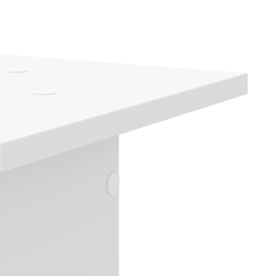 Plantenstandaards 2 St Bewerkt Hout 30 x 30 x 40 cm Wit