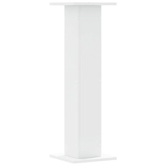 Plantenstandaards 2 St Bewerkt Hout 30 x 30 x 95 cm Wit