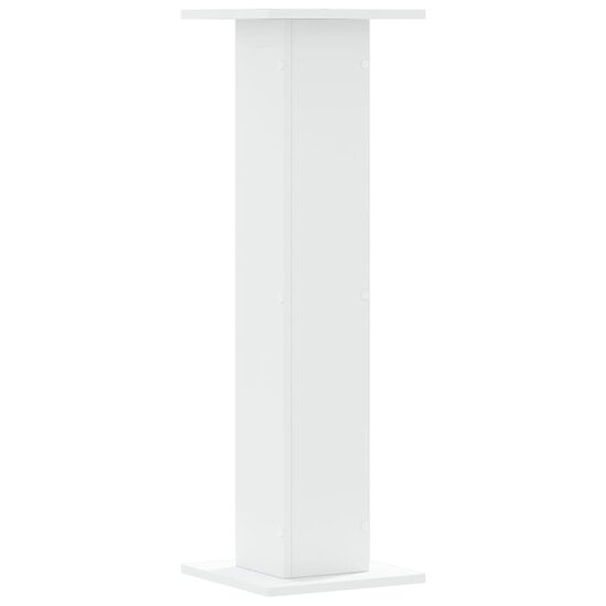 Plantenstandaards 2 St Bewerkt Hout 30 x 30 x 95 cm Wit