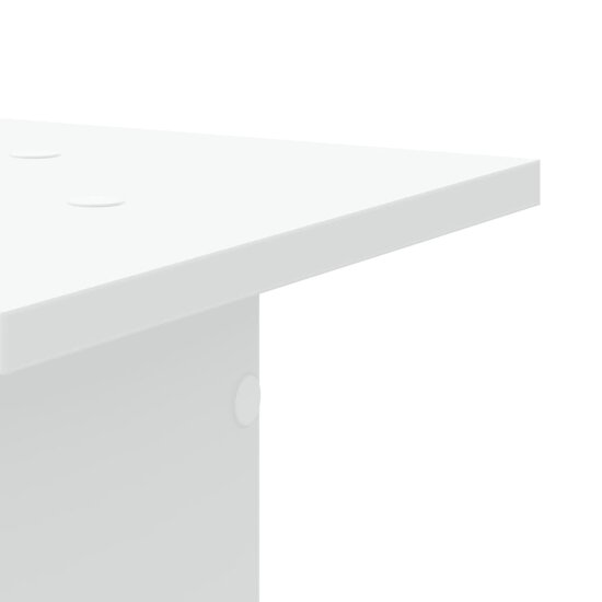 Plantenstandaards 2 St Bewerkt Hout 30 x 30 x 95 cm Wit