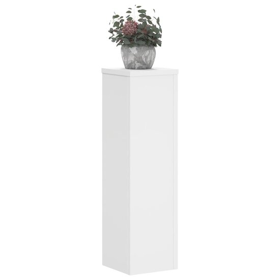 Plantenstandaards Bewerkt Hout 17 x 17 x 60 cm Wit