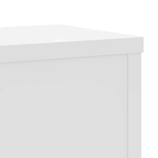Plantenstandaards Bewerkt Hout 17 x 17 x 60 cm Wit
