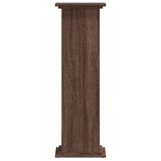 Plantenstandaard Bewerkt Hout Ig 33 x 33 x 100 cm bruin eikenkleur