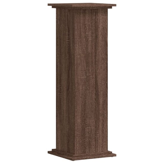 Plantenstandaard Bewerkt Hout Ig 33 x 33 x 100 cm bruin eikenkleur