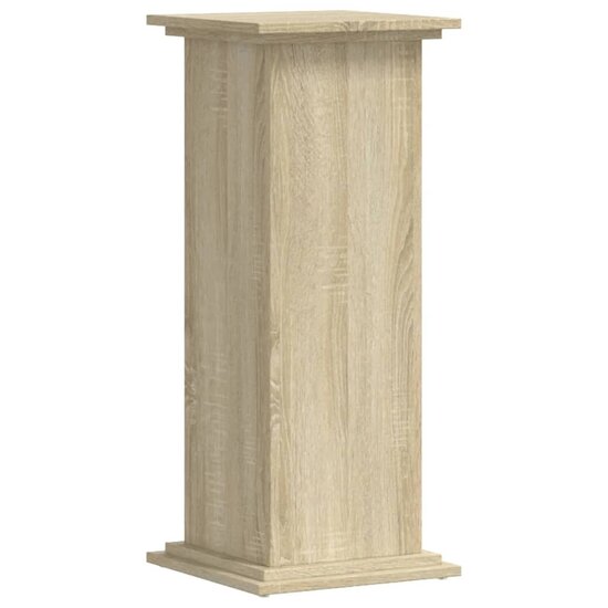 Plantenstandaard Bewerkt Hout Kleurig 33 x 33 x 80 cm Sonoma eiken