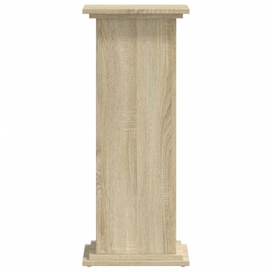 Plantenstandaard Bewerkt Hout Kleurig 33 x 33 x 80 cm Sonoma eiken