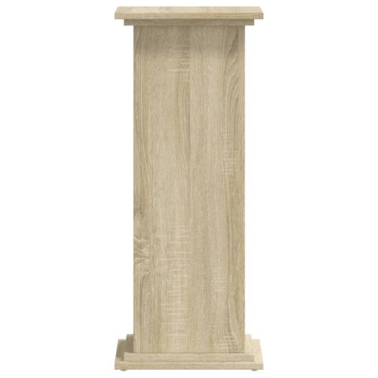 Plantenstandaard Bewerkt Hout Kleurig 33 x 33 x 80 cm Sonoma eiken