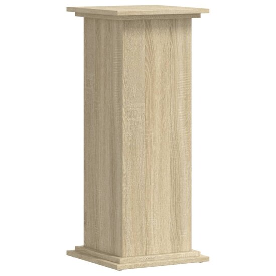 Plantenstandaard Bewerkt Hout Kleurig 33 x 33 x 80 cm Sonoma eiken