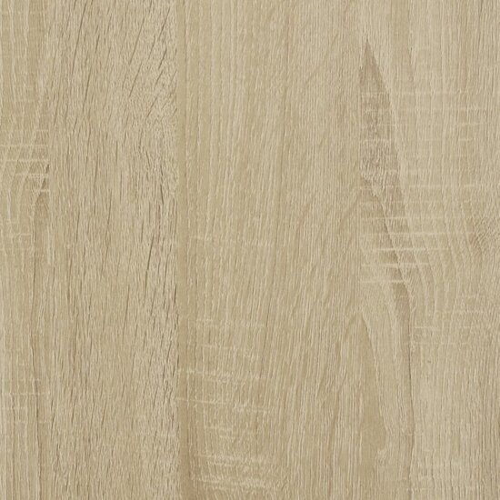 Plantenstandaard Bewerkt Hout Kleurig 33 x 33 x 80 cm Sonoma eiken