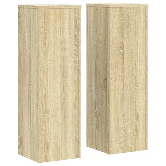 Plantenstandaards Bewerkt Hout 25 x 25 x 80 cm Sonoma eiken