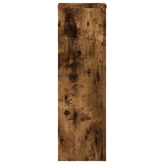Plantenstandaards Bewerkt Hout 25 x 25 x 80 cm Gerookt eiken