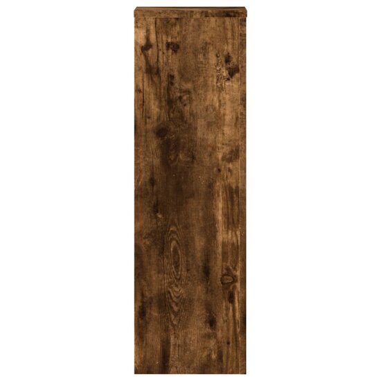 Plantenstandaards Bewerkt Hout 25 x 25 x 80 cm Gerookt eiken