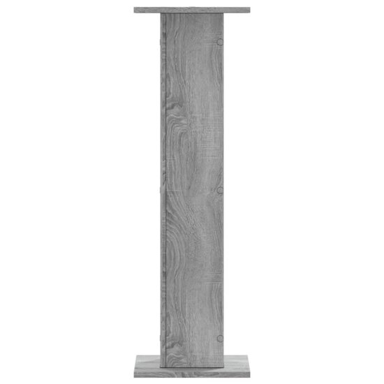Plantenstandaards 2 St Bewerkt Hout 30 x 30 x 95 cm Grijs sonoma
