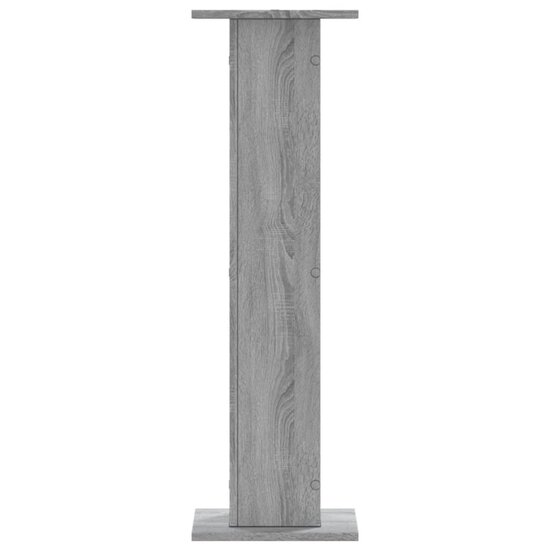 Plantenstandaards 2 St Bewerkt Hout 30 x 30 x 95 cm Grijs sonoma