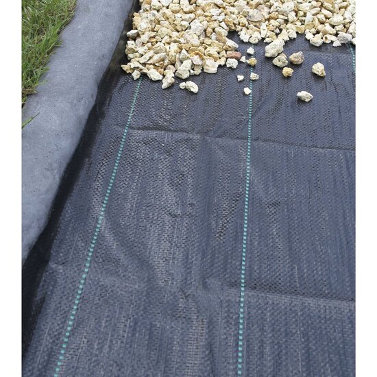 Worteldoek 2x10 m zwart