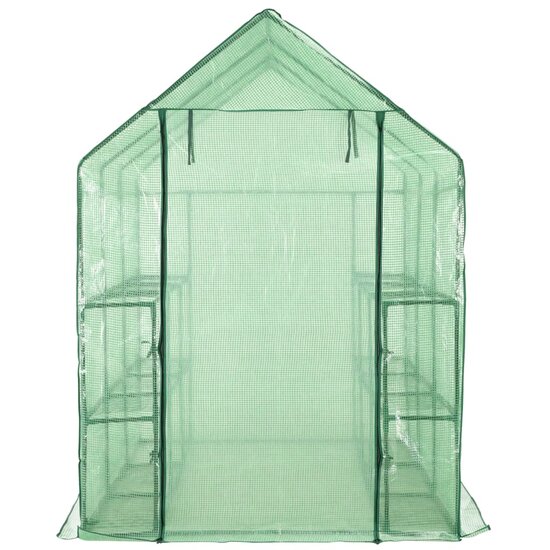 Inloopkas met 12 schappen 143x214x196 cm staal